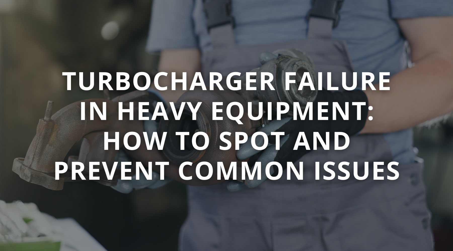 Heavy equipment diesel engine turbocharger damaged by foreign object debris (FOD) on turbine wheel