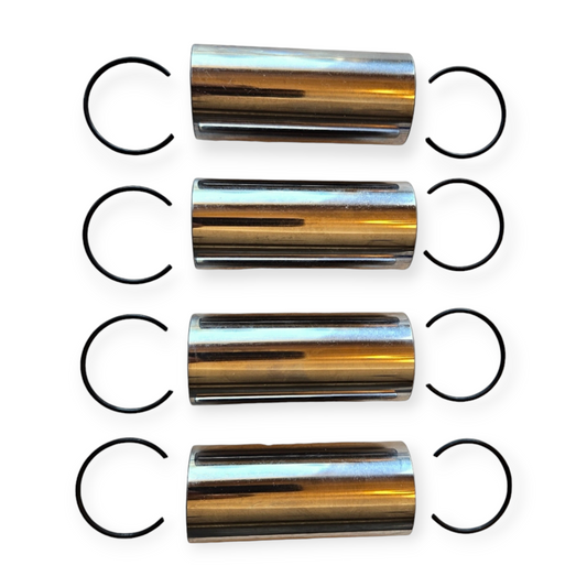 D34 Piston Pins and Snap Rings Set of 4