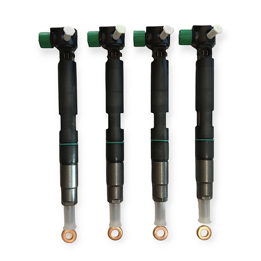 set of 4 genuine delphi fuel injectors for bobcat doosan d24 d18