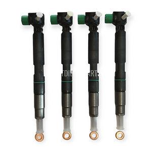 set of 4 genuine delphi fuel injectors for bobcat doosan d24 d18