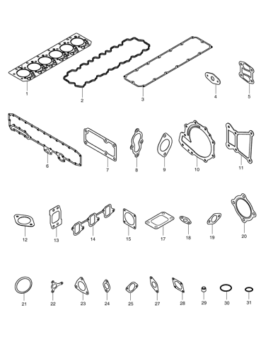400632-00065 | DL06 Gasket Top Kit for Doosan Engine tier 4