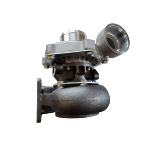 Close-up of Garrett-style turbo 466608 for John Deere 6466T